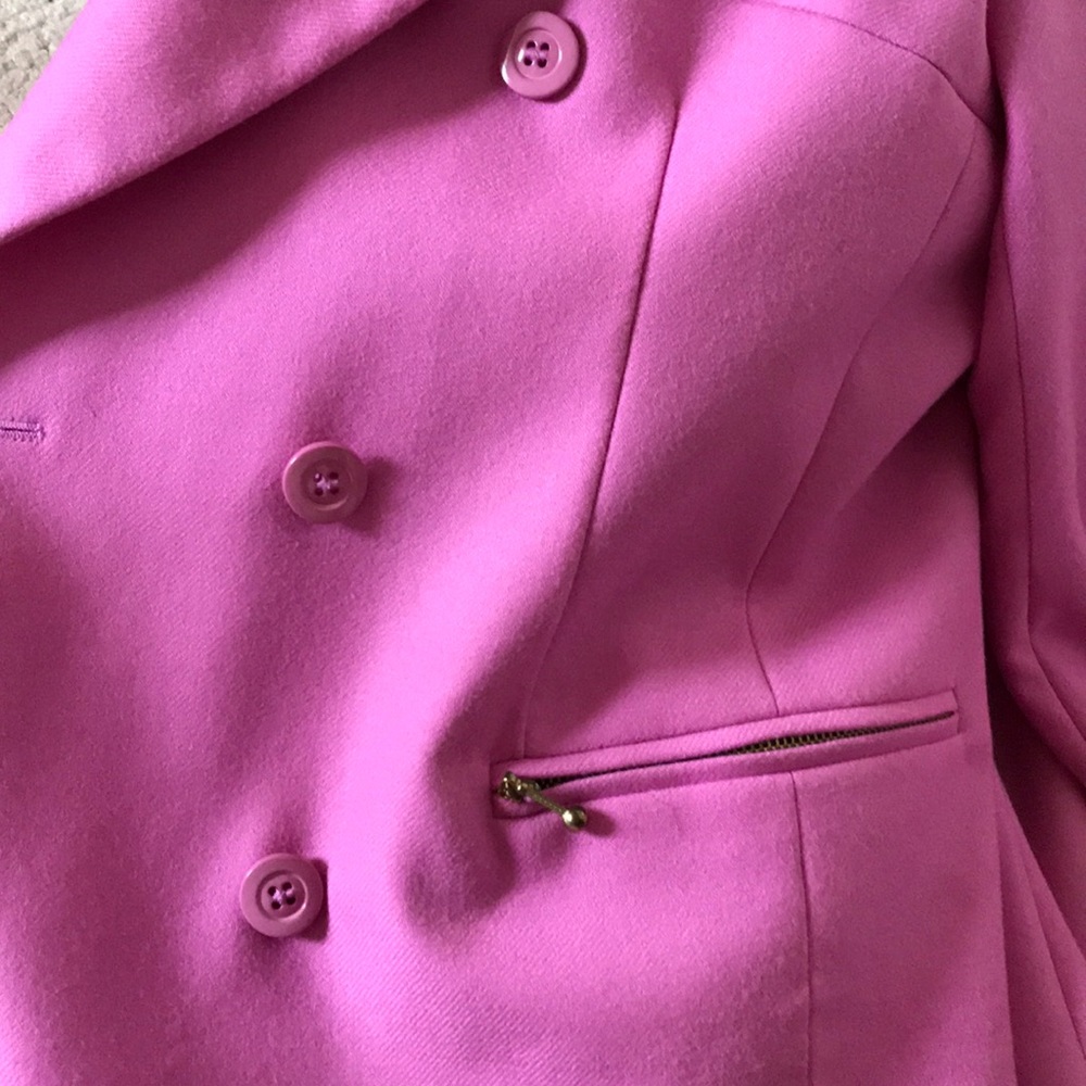 ESCADA LUXURY JACKET & SKIRT ENSEMBLE STUNNING FINE  MERINO WOOL LIKE NEW SZ: 8 - Picture 7 of 8